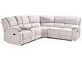 Miniatyrbilde 6 av 11: Hjørnesofa med hvilefunksjon Lys Beige Stoff 5-seter Elektrisk USB-utgang Oppbevaring Armlener Koppholder