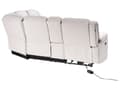 Miniatyrbilde 9 av 11: Hjørnesofa med hvilefunksjon Lys Beige Stoff 5-seter Elektrisk USB-utgang Oppbevaring Armlener Koppholder