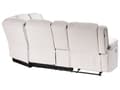 Miniatyrbilde 9 av 11: Hjørnesofa med hvilefunksjon Lys Beige Stoff 5-seter Manuell Oppbevaring Armlener Koppholder