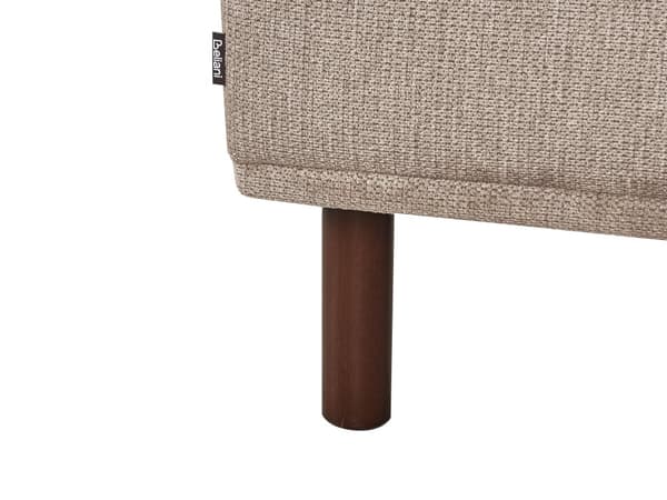 Venstrevendt Hjørnesofa i Stoff Taupe Vannavvisende Trekk 4-seter Minimalistisk Stil