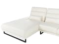 Miniatyrbillede 9 af 11: Hjørnesofa med Open End Off White Stof Polyester 4 Personers Sofa med Chaiselong L Formet Sofa Dyb Blød Stofsofa Design Højrevendt