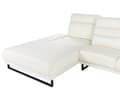 Miniatyrbillede 10 af 11: Hjørnesofa med Open End Off White Stof Polyester 4 Personers Sofa med Chaiselong L Formet Sofa Dyb Blød Stofsofa Design Højrevendt