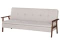 Miniatyrbillede 4 af 11: Sovesofa Beige Polyester 3 Personers Moderne Blød Sofa Sofaseng Tre Personers Designsofa Praktisk Splitback Stofsofa God Liggekomfort