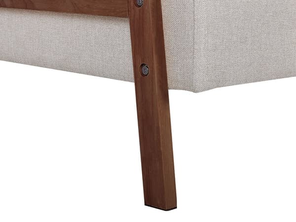 Sovesofa Beige Polyester 3 Personers Moderne Blød Sofa Sofaseng Tre Personers Designsofa Praktisk Splitback Stofsofa God Liggekomfort