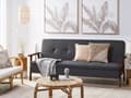Miniatyrbillede 2 af 11: Sovesofa Mørkegrå Polyester 3 Personers Moderne Blød Sofa Sofaseng Tre Personers Designsofa Praktisk Splitback Stofsofa God Liggekomfort