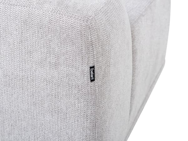 Hjørnesofa med Chaiselong Lysegrå Polyester 3 Personers Sofa L Formet Dyb Sofahjørne Siddemøbel Blød Stofsofa Venstrevendt