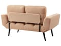 Miniatyrbillede 8 af 11: Sovesofa Beige Polyester 2 Personers Moderne Blød Sofa Sofaseng To Personers Designsofa Praktisk Splitback Stofsofa God Liggekomfort