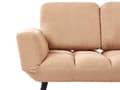 Miniatyrbillede 9 af 11: Sovesofa Beige Polyester 2 Personers Moderne Blød Sofa Sofaseng To Personers Designsofa Praktisk Splitback Stofsofa God Liggekomfort