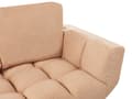 Miniatyrbillede 10 af 11: Sovesofa Beige Polyester 2 Personers Moderne Blød Sofa Sofaseng To Personers Designsofa Praktisk Splitback Stofsofa God Liggekomfort