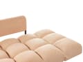 Miniatyrbillede 11 af 11: Sovesofa Beige Polyester 2 Personers Moderne Blød Sofa Sofaseng To Personers Designsofa Praktisk Splitback Stofsofa God Liggekomfort