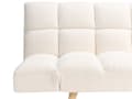 Miniatyrbillede 9 af 11: Sovesofa Hvid Boucle 2 Personers Moderne Blød Sofa Sofaseng To Personers Designsofa Praktisk Splitback Stofsofa God Liggekomfort