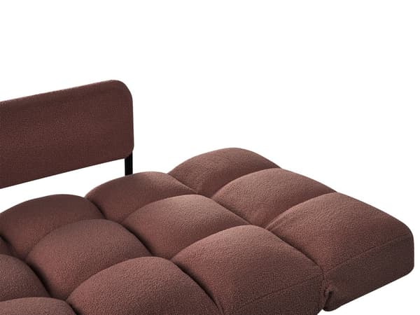 Sovesofa Brun Boucle 2 Personers Moderne Blød Sofa Sofaseng To Personers Designsofa Praktisk Splitback Stofsofa God Liggekomfort