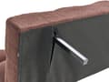 Miniatyrbillede 10 af 11: Sovesofa Brun Boucle 2 Personers Moderne Blød Sofa Sofaseng To Personers Designsofa Praktisk Splitback Stofsofa God Liggekomfort
