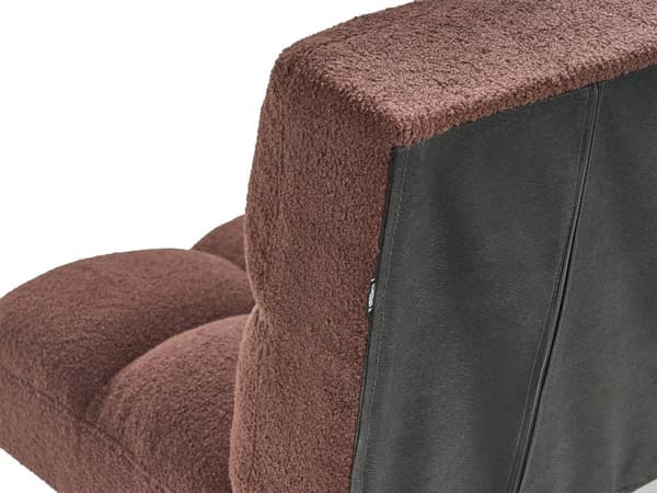 Sovesofa Brun Boucle 2 Personers Moderne Blød Sofa Sofaseng To Personers Designsofa Praktisk Splitback Stofsofa God Liggekomfort