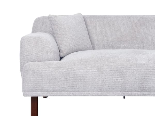 Hörnsoffa Ljusgrå Tyg Vänster Vattenavvisande Klädsel 3-sits Minimalistisk Stil