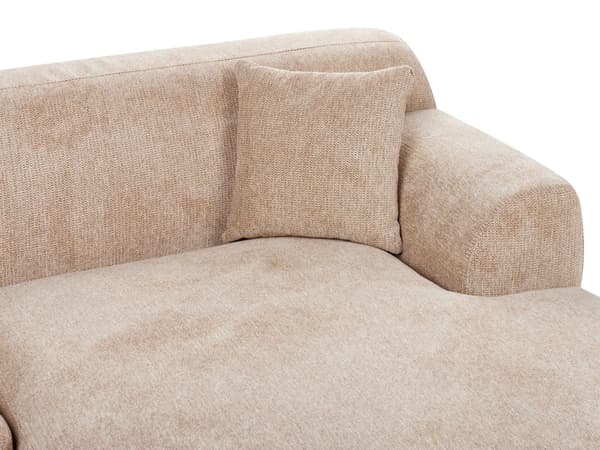 Hörnsoffa Vänster Beige Vattenavvisande Klädsel 3-sitsig Minimalistisk Stil