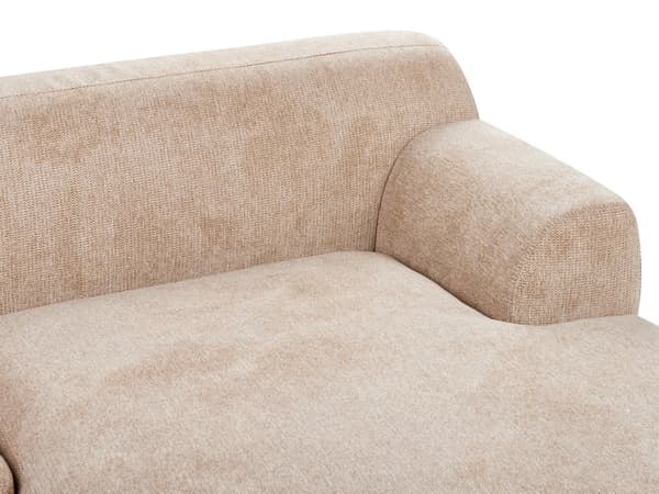 Hörnsoffa Vänster Beige Vattenavvisande Klädsel 3-sitsig Minimalistisk Stil