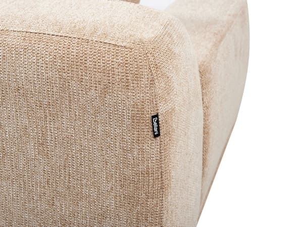 Hörnsoffa Vänster Beige Vattenavvisande Klädsel 3-sitsig Minimalistisk Stil