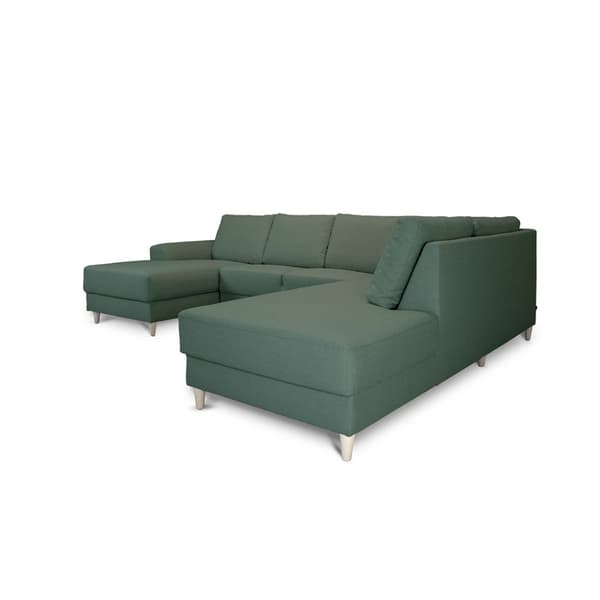 Nordic U-soffa högervänd grön.