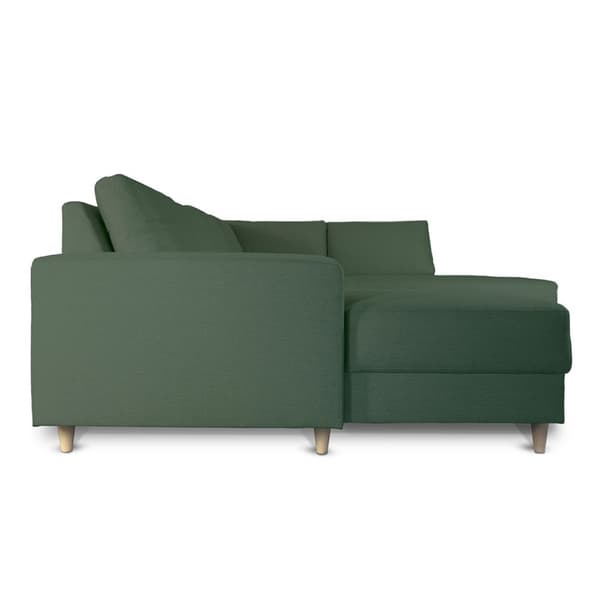 Nordic U-soffa högervänd grön.
