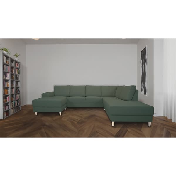 Nordic U-soffa högervänd grön.