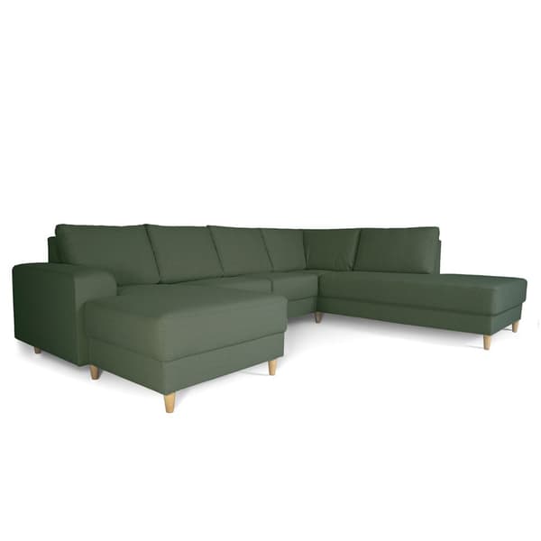 Nordic U-soffa högervänd grön.