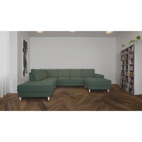 Nordic U-sofa venstrevendt grøn.