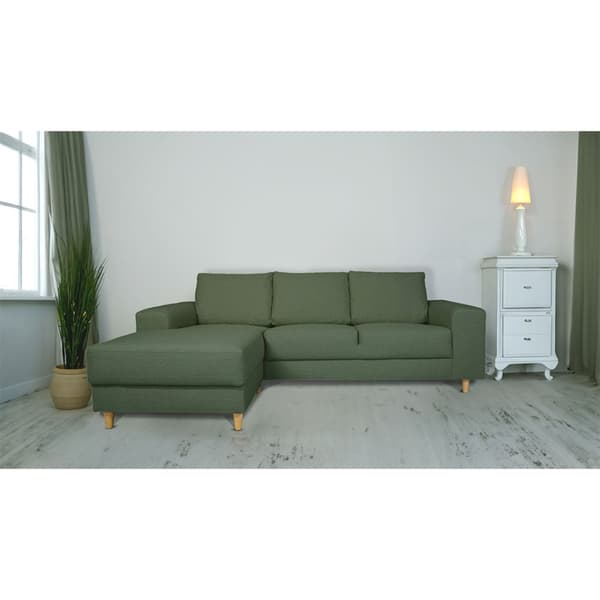 Nordic sofa med chaiselong venstrevendt grøn.