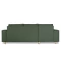 Miniatyrbilde 6 av 8: Nordic sofa med sjeselong venstrevent grønn.