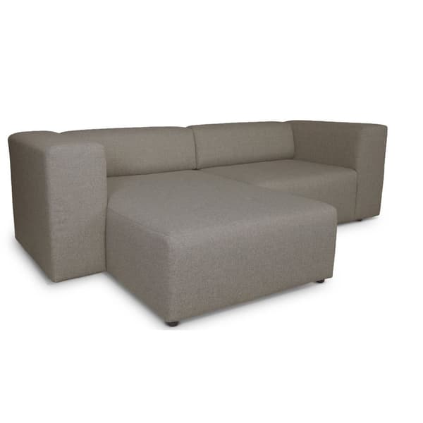 Heaven sofa med sjeselong høyre eller venstrevent grå sandfarget.