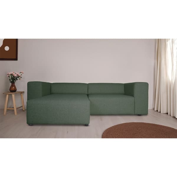 Heaven sofa med sjeselong høyre eller venstrevent grønn.