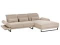 Miniatyrbillede 8 af 11: Hjørnesofa med Open End Taupe Stof Polyester 4 Personers Sofa med Chaiselong L Formet Sofa Dyb Blød Stofsofa Design Venstrevendt