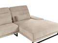 Miniatyrbillede 10 af 11: Hjørnesofa med Open End Taupe Stof Polyester 4 Personers Sofa med Chaiselong L Formet Sofa Dyb Blød Stofsofa Design Venstrevendt
