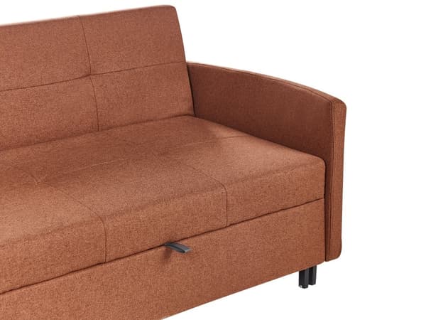Sovesofa Brun Polyester 2 Personers Smart Sofaseng med Udtræk Kompakt Sofa Sove Udtræksseng Komfort Sovebriks med Splitback til Teenager