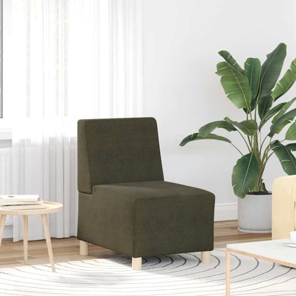 Soffstol armégrön 55 cm fuskmocka