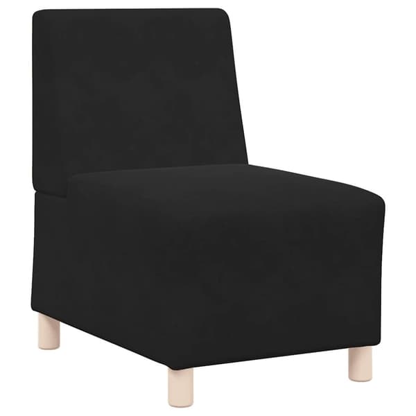 Soffstol svart 55 cm sammet