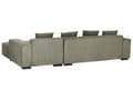 Miniatyrbilde 6 av 11: Venstrehånds Hjørnesofa Grønn Kordfløyel L-formet 4-seter Jumbo Cord med puter Moderne design