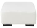Miniatyrbilde 10 av 11: Høyre Hjørnesofa med Ottoman Hvit Boucle L-formet 4-seter med Kasteputer Moderne Design