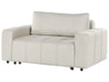 Miniatyrbillede 5 af 11: Sovesofa Beige Polyester 2 Personers Moderne Blød Sofa Sofaseng To Personers Designsofa Praktisk Splitback Stofsofa med Opbevaring