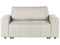 Miniatyrbillede 1 af 11: Sovesofa Beige Polyester 2 Personers Moderne Blød Sofa Sofaseng To Personers Designsofa Praktisk Splitback Stofsofa med Opbevaring