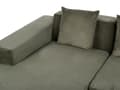 Miniatyrbillede 9 af 11: Hjørnesofa med Chaiselong Grøn Fløjl 4 Personers Sofa L Formet Dyb Sofahjørne Siddemøbel Blød Stofsofa Højrevendt Flydersofa