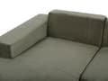 Miniatyrbillede 10 af 11: Hjørnesofa med Chaiselong Grøn Fløjl 4 Personers Sofa L Formet Dyb Sofahjørne Siddemøbel Blød Stofsofa Højrevendt Flydersofa