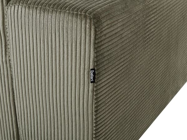 Hjørnesofa med Chaiselong Grøn Fløjl 4 Personers Sofa L Formet Dyb Sofahjørne Siddemøbel Blød Stofsofa Højrevendt Flydersofa