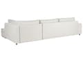 Miniatyrbilde 7 av 11: 4 Hjørneseter Sovesofa Høyrevendt Lys Beige Stoff Polstring med Oppbevaring Tykt Polstret Moderne Stil Stue Møbler