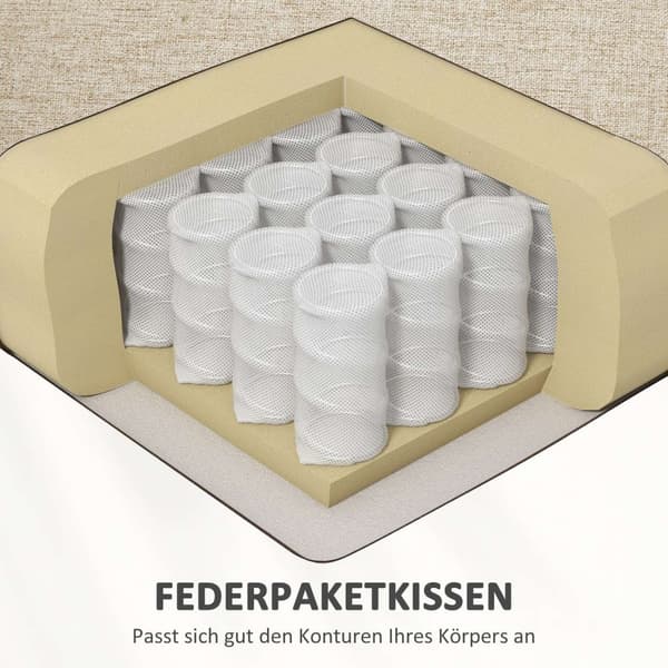 Rootz 2 -sits soffa - liten soffa - mini soffa - ultimat komfort - 179 x 80 x 89 cm - brun