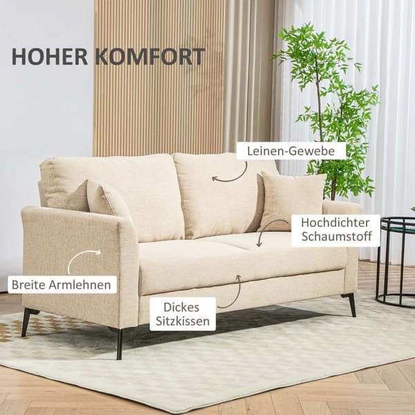 Rootz 2 -sits soffa - liten soffa - mini soffa - ultimat komfort - 179 x 80 x 89 cm - brun
