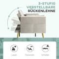 Miniatyrbild 5 av 11: Rootz 2 -sits bäddsoffa - Cabriolet Couch - Sleeper Soffa - Velvet Comfort - 181W x 73d x 78,5H cm - Perfekt för vardagsrum och rum