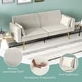 Miniatyrbild 6 av 11: Rootz 2 -sits bäddsoffa - Cabriolet Couch - Sleeper Soffa - Velvet Comfort - 181W x 73d x 78,5H cm - Perfekt för vardagsrum och rum
