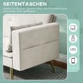 Miniatyrbild 8 av 11: Rootz 2 -sits bäddsoffa - Cabriolet Couch - Sleeper Soffa - Velvet Comfort - 181W x 73d x 78,5H cm - Perfekt för vardagsrum och rum