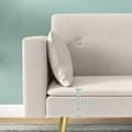 Miniatyrbild 9 av 11: Rootz 2 -sits bäddsoffa - Cabriolet Couch - Sleeper Soffa - Velvet Comfort - 181W x 73d x 78,5H cm - Perfekt för vardagsrum och rum